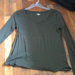 V-neck long sleeve